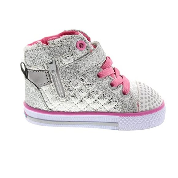 Skechers Twinkle Toes Shuffles Chatter High Top - Picture 3 of 9